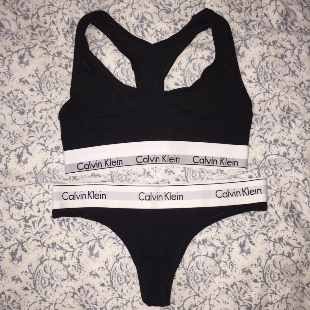 Calvin Klein Bralette and Underwear set